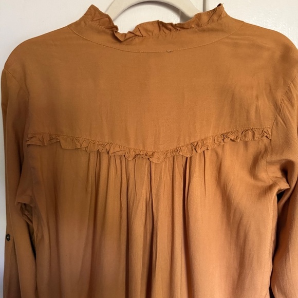 NWT  Sundance Femme Militaire Blouse Honey Military Inspired Size Petite Medium - Picture 9 of 15